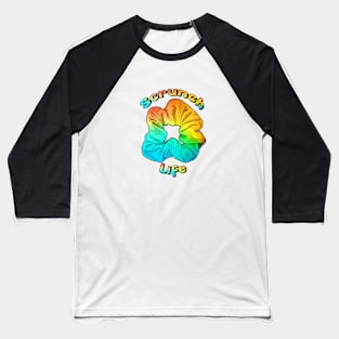 VSCO Scrunchie Scrunch Life Colorful Rainbow Girls Baseball T-Shirt